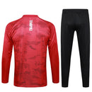 Conjunto Agasalho Treino Napoli 24/25 - Vermelho - Futx Brasil