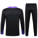 Conjunto Agasalho Treino PSG 24/25 - Preto e Roxo - Futx Brasil