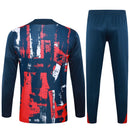 Conjunto Agasalho Treino PSG 24/25 - Azul e Vermelho - Futx Brasil