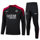 Conjunto Agasalho Treino PSG 24/25 - Preto - Futx Brasil