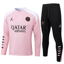 Conjunto Agasalho Treino PSG 24/25 - Rosa e Branco - Futx Brasil