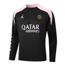 Conjunto Agasalho Treino PSG 24/25 - Preto e Rosa - Futx Brasil