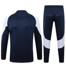 Conjunto Agasalho Treino Real Madrid 24/25 - Azul e Branco - Futx Brasil