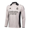 Conjunto Agasalho Treino Real Madrid 24/25 - Cinza Claro - Futx Brasil