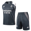 Conjunto Real Madrid Treino Regata 24/25 - Cinza - Futx Brasil