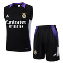 Conjunto Real Madrid Treino Regata 24/25 - Preto - Futx Brasil