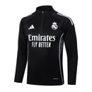 Conjunto Agasalho Treino Real Madrid 25/26 - Preto - Futx Brasil