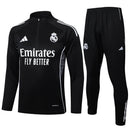 Conjunto Agasalho Treino Real Madrid 25/26 - Preto - Futx Brasil