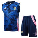 Conjunto Real Madrid Treino Regata 24/25 - Azul Dragão - Futx Brasil