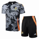 Conjunto Real Madrid Treino 24/25 - Cinza Dragão - Futx Brasil