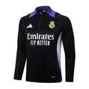 Conjunto Agasalho Treino Real Madrid 24/25 - Preto e Roxo - Futx Brasil