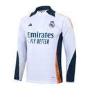 Conjunto Agasalho Treino Real Madrid 24/25 - Branco e Azul - Futx Brasil