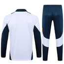 Conjunto Agasalho Treino Real Madrid 24/25 - Branco e Azul - Futx Brasil