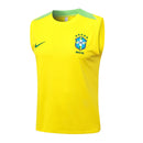 Conjunto Brasil Treino Regata 24/25  - Amarelo e Verde My Store