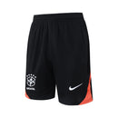 Conjunto Brasil Treino Regata 24/25  - Preto e Laranja My Store