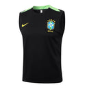 Conjunto Brasil Treino Regata 24/25  - Preto e Verde My Store