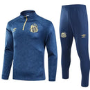 Conjunto Agasalho Treino Santos 24/25 - Azul Marinho - Futx Brasil