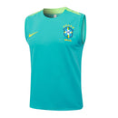 Conjunto Brasil Treino Regata 24/25  - Azul Ciano My Store