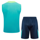 Conjunto Brasil Treino Regata 24/25  - Azul Ciano My Store