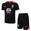 Conjunto Brasil Treino 24/25  - Preto e Laranja My Store