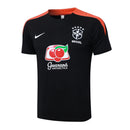 Conjunto Brasil Treino 24/25  - Preto e Laranja My Store