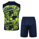 Conjunto Manchester City Treino Regata 24/25 - Amarelo - Futx Brasil