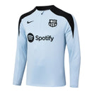 Conjunto Agasalho Treino Barcelona 24/25 - Branco e Preto - Futx Brasil