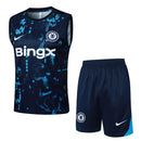 Conjunto Chelsea Treino Regata 24/25 - Azul Escuro - Futx Brasil