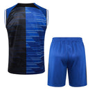 Conjunto Inter de Milão Treino Regata 24/25 - Azul e Preto - Futx Brasil