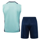 Conjunto Manchester United Treino Regata 24/25 - Azul Turquesa - Futx Brasil