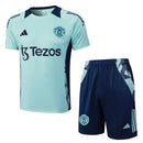 Conjunto Manchester United Treino 24/25 - Azul Turquesa - Futx Brasil