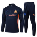 Conjunto Agasalho Treino Olympique de Marseille 24/25 - Azul Escuro - Futx Brasil