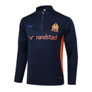 Conjunto Agasalho Treino Olympique de Marseille 24/25 - Azul Escuro - Futx Brasil