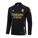 Conjunto Agasalho Treino Real Madrid 24/25 - Preto - Futx Brasil