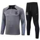 Conjunto Agasalho Treino Corinthians 24/25 - Cinza - Futx Brasil
