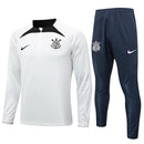 Conjunto Agasalho Treino Corinthians 24/25 - Branco - Futx Brasil