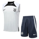 Conjunto Corinthians Treino Regata 24/25 - Branco - Futx Brasil