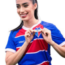 Camisa Fortaleza Feminina Home 24/25 - Vermelha e Azul - Futx Brasil