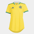 Camisa Flamengo Brasil 2026 Feminina - Amarelo+Verde My Store