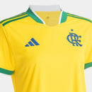 Camisa Flamengo Brasil 2026 Feminina - Amarelo+Verde My Store