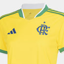 Camisa Flamengo Brasil 2026 Feminina - Amarelo+Verde My Store