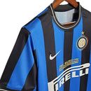 Camisa Inter de Milão Home 09/10 Retrô - Azul e Preta - Futx Brasil