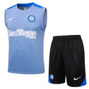 Conjunto Inter de Milão Treino Regata 24/25 - Azul - Futx Brasil