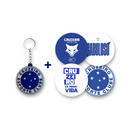 Kit Chaveiro + Adesivos Cruzeiro - Futx Brasil