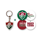 Kit Chaveiro + Adesivos Fluminense - Futx Brasil