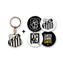 Kit Chaveiro + Adesivos Santos - Futx Brasil