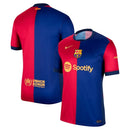 Camisa Barcelona Home 24/25 - Azul e Vermelha - Futx Brasil
