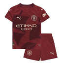 Conjunto Infantil Manchester City III 24/25 - Vinho - Futx Brasil