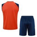 Conjunto Manchester United Treino Regata 24/25 - Laranja - Futx Brasil