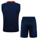 Conjunto Manchester United Treino Regata 24/25 - Azul Escuro - Futx Brasil